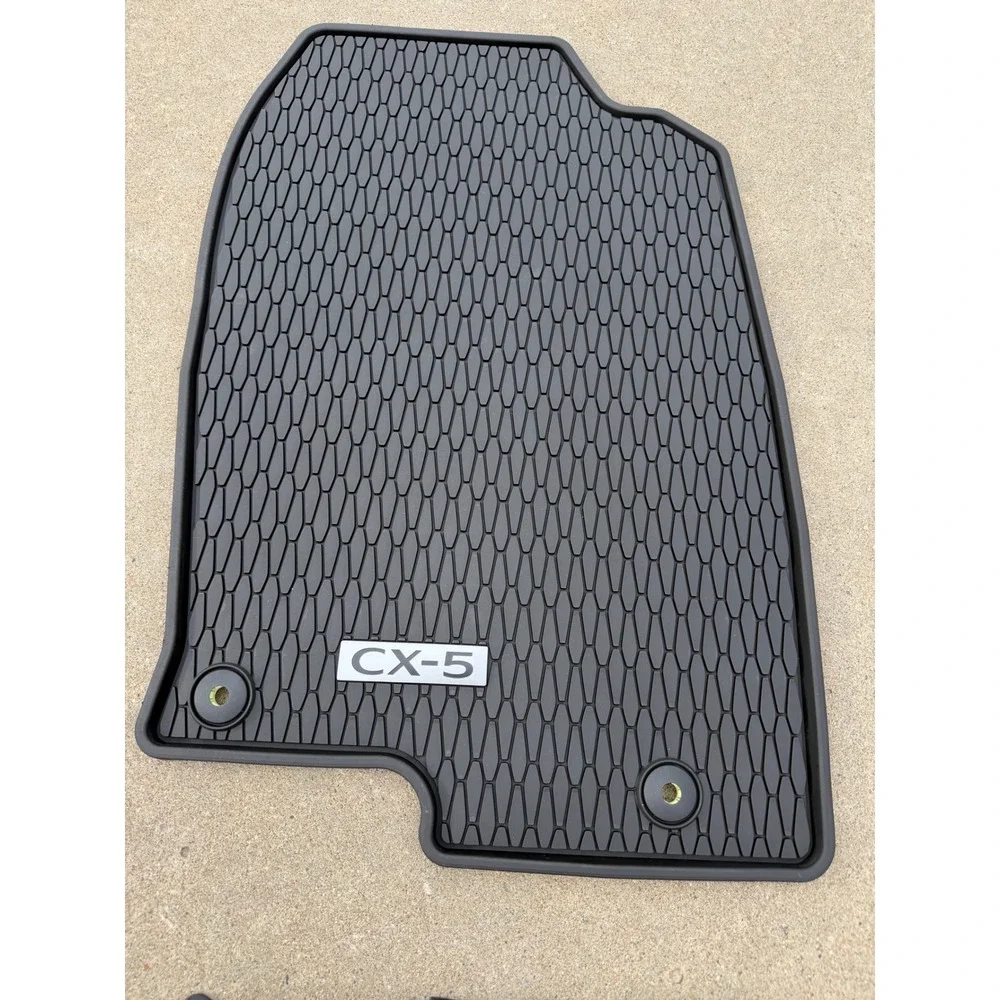 Mazda CX-5 All Weather Floor Mats Genuine OEM Black Rubber KBG6V0350 KBS6V0350
